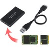 Kalea-INFORMATIQUE mSATA to USB3 Enclosure for 30mm or 50mm mSATA