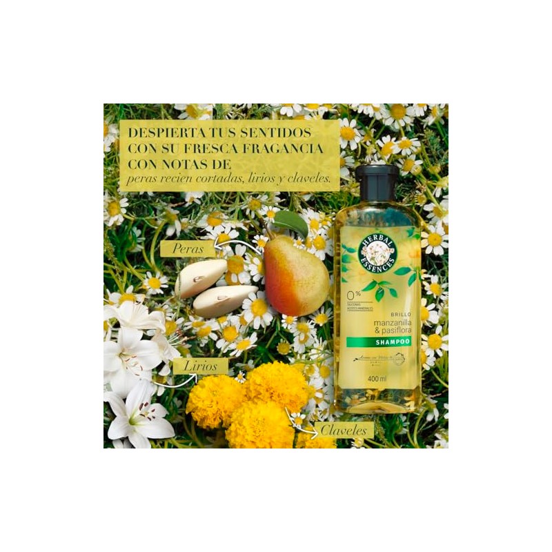 Herbal Essences Shampoo Brillo Manzanilla & Pasiflora 400 ml