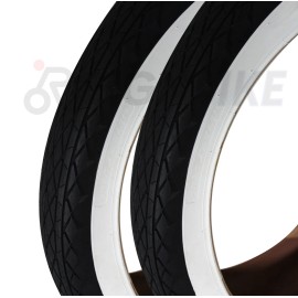 CHAO YANG TIRES Pair of 26x4.0 Fat Bike Tire White Wall Sand Storm Chao Yang 60 TPI Wide Tires