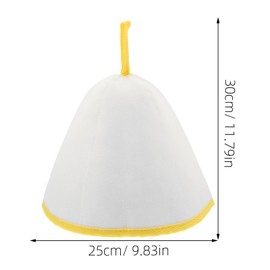 SAFIGLE Felt Sauna Hat for Men and Women Bathing Cap for Steam Room Comfortable and Stylish Hair Protection Versatile Use for Sauna and Hair Drying Modern Aesthetic Bath Accessories