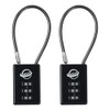 SISAV 3 Digit Cable Combination Lock 5 inches Cable for