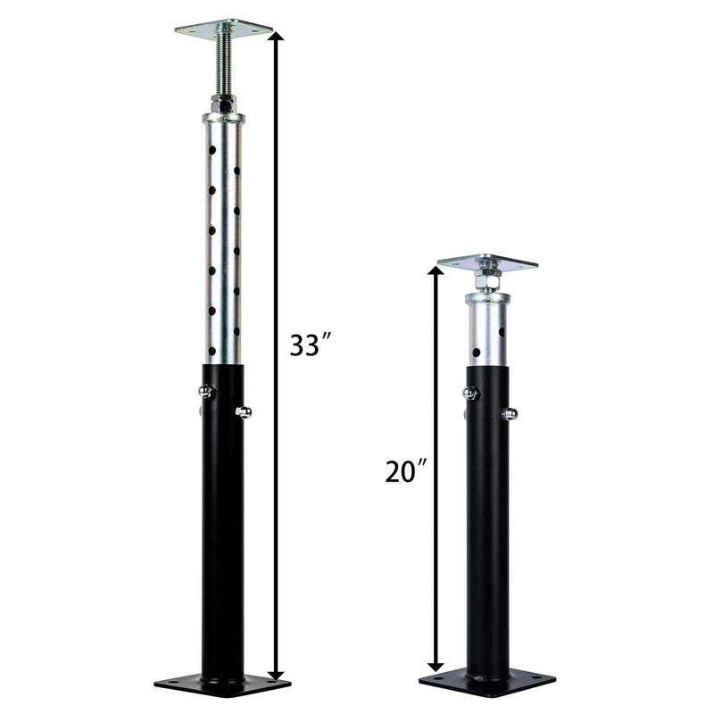 2 Pack Basement Floor Jack 20" - 33" Adjustable Jack