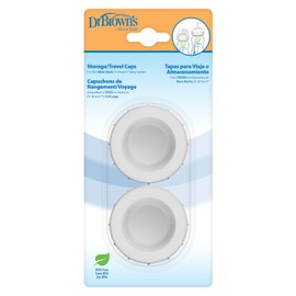 Dr. Brown's Dr. Brown’s Wide-Neck Baby Bottle Storage Travel Caps, 2 Count