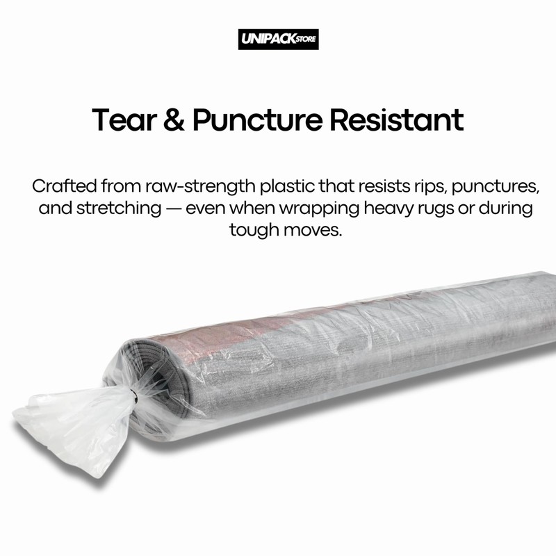 Rug Storage Bag – Extra-Long 390” Carpet Bag, Cut-to-Use Convenience