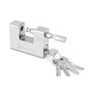 WDFAACK 5 Keys Super Silver Heavy Duty Padlock Lock for