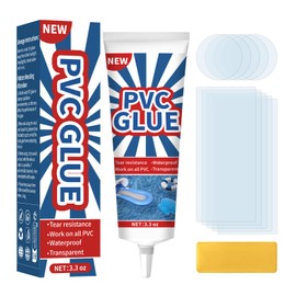 Pool Liner Patch Kit, Air Mattress Repair Kit, Transparent Patch for Air Mattress Repair, Compatible with Swimming Rings, Inflatable Mattresses, Tents, Etc