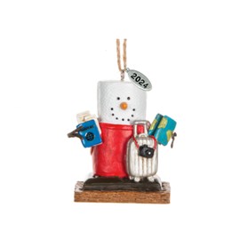 Smores Traveler Christmas Ornament - Arrives in Gift Box - Durable Resin Christmas Ornament - Christmas Tree Decoration and Christmas Tree Ornament - World Traveler Ornament - 2024 Christmas Ornament