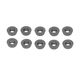 10PCS Black Coating Carbide Inserts Round CNC Turning Milling Inserts Lathe Cutting Tool(RDMW1604MOEP )