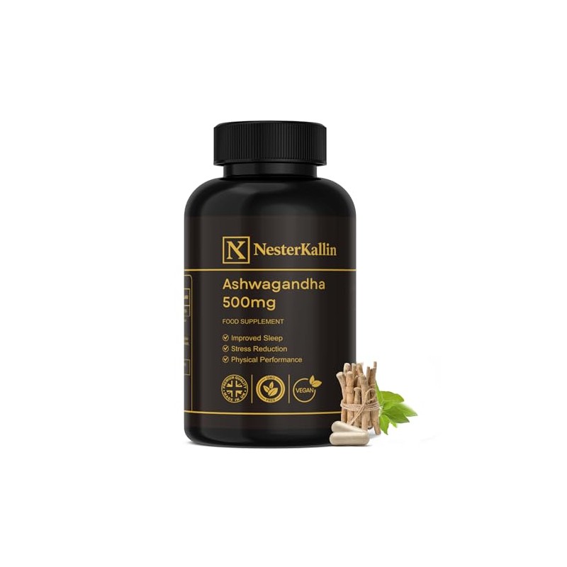 Ashwagandha Extract 500mg Capsules – 90 Vegan Capsules – Daily