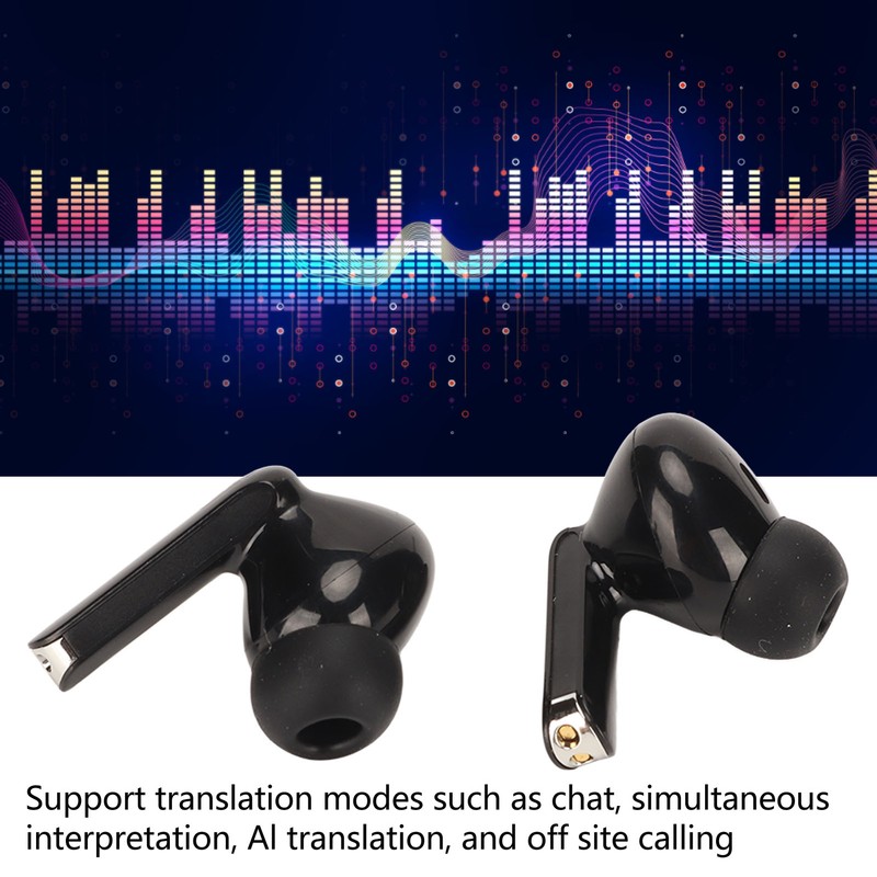Bluetooth Translator Earbuds 84 Languages Noise Reduction Stereo Wireless Translation