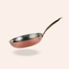 CopperStudio Signature 10” Copper Frying Pan, Hand-hammered copper, Non-reactive tin