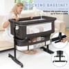 Baby Bassinet, 3 in 1 Bedside Bassinets for Baby, Bassinet