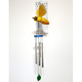 Unbranded Impressive Large Bee Wind Chime - WINGS MOVE - 27" Long! NEW!