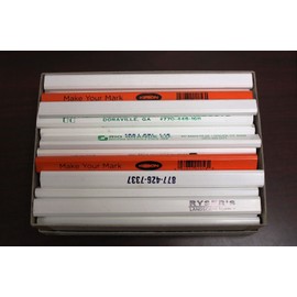 Red Lead Carpenter Pencils 144pcs (Two Boxes of 72pcs) Factory Misprints-Writes on Wet Tile