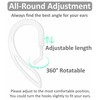 IiEXCEL Compatible with AirPods 4 Ear Hooks, Replacement 360 Angle