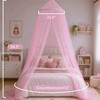 Pink Bed Canopy for Girls, Mosquito Netting for Bedroom, Bed