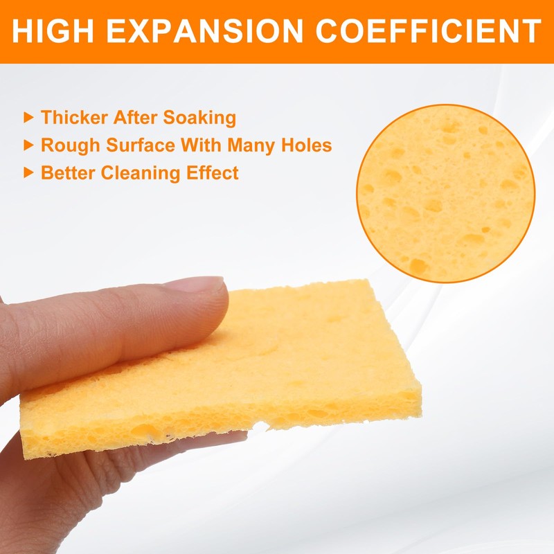 sourcing map 6pcs Soldering Iron Cleaning Sponge 2.36" x 2.36"