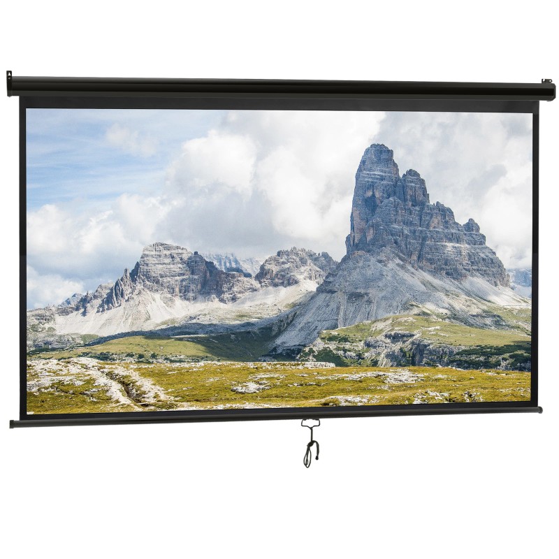 Segawe 100" Pull Down Projection Screen 16:9 HD Home Theater