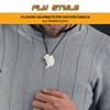 Fly Style Necklace pendant made of bone, shaman with wolf,