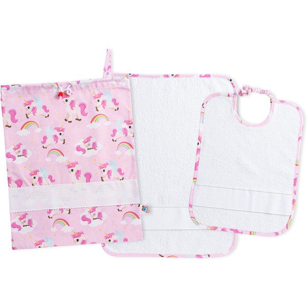 Filet - Nursery set of 3, unicorn pattern with Aida