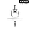 WAGNER VULKANO BIG 15525021 Floor Door Stopper/Wall Door Stopper Diameter