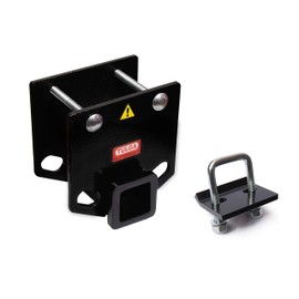 Rv Bumper Hitch Receiver 2 inch with Anti Rattle Hitch Tightener for 4x4 inch Bumper Bars Trailer Towing Cargo Carrier Bike Racks BBQ Grill Carrier Campers Camping 3500 lbs [Complete Set]