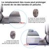 Soft Plush Strip + Axle + Replacement Roller for Dyson