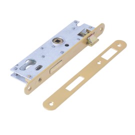 Aqbau® Door Lock for Profile Cylinder 72 / 35 mm DIN Right, Universal PZ Mortice Lock Front Door Lock Room Door Lock Interior Doors Metal Galvanised