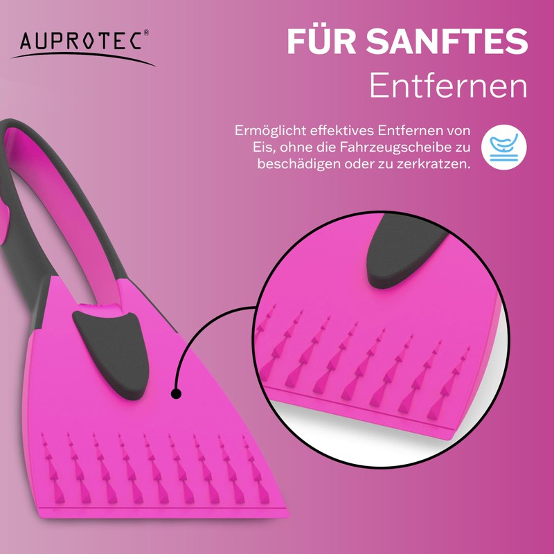 AUPROTEC Eiskratzer – 2K / Eiskratzer Auto mit rutschfestem Softgriff/Scheibenkratzer