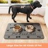 Pet Feeding Mat-Absorbent Pet Placemat for Food and Water Bowl,