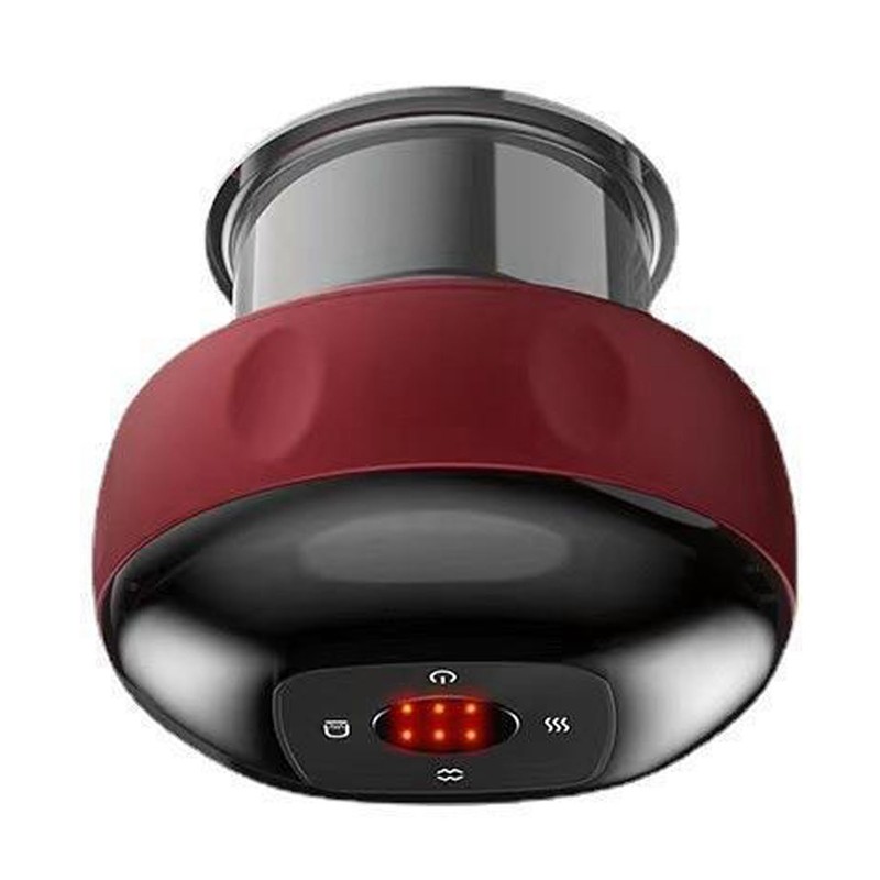 Smart Vacuum Cupping Cup Six Levels USB Charging Red Temperature