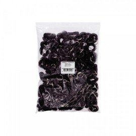 Wristband Coil Spring Cord, Bulk Pack 100pcs, Black Red Black 100pcs 9839