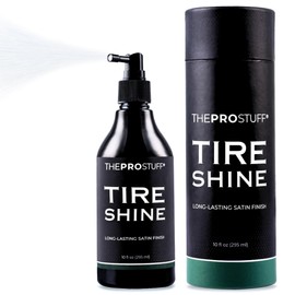 The Pro Stuff® Tire Shine - Satin Tire Dressing for Deep Black Finish | No Sling, Quick Drying, Solvent-Free | Car Tire Shine for Enthusiasts