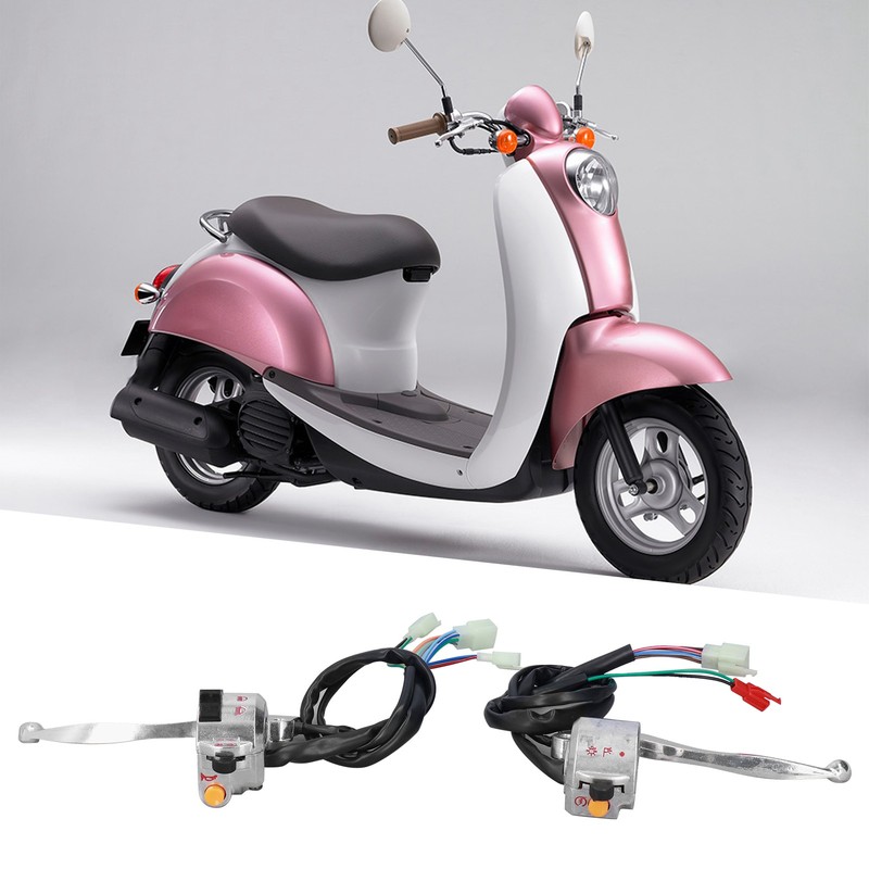 2pcs 22mm Motorcycle Drum Brake Handlebar Switch Left Right Aluminum