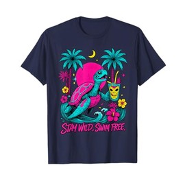 Tropical Sea Turtle Stay Wild T-Shirt