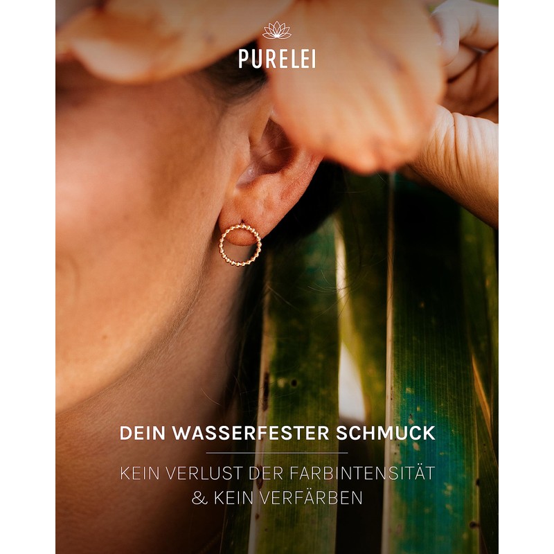 PURELEI Karma Earrings (1.5 cm Diameter), Sterling Silver