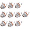 10pcs 6.35mm Mono Input Socket Panel Mount Electric Guitar Bass