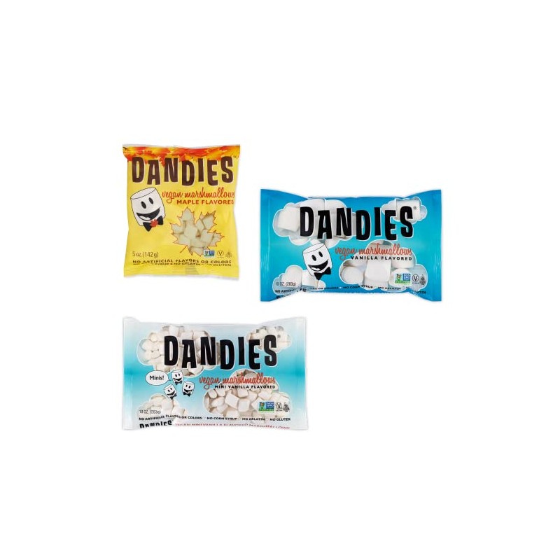 Dandies Marshmallows Variety Pack Regular, Mini, Maple Mini