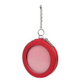 Lumimie Large Can Badge Case for 3.0 inches (76 mm) (Red)