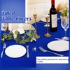 HAISIWLKJ 6 Pack Table Cloth 8ft Royal Blue Tablecloths for