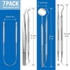 Professional Dental Tools Kit, Dental Oral Kit with Pouch (7