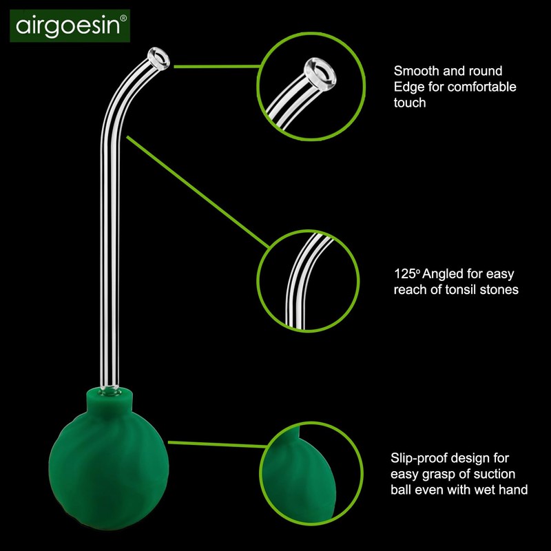 Airgoesin 3-In-1 Tonsil Stone Removal Remover Kit, Tonsil Stone Vacuum