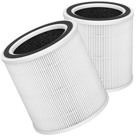 Breabetter AC400 Replacement Filter Compatible with Purivortex AC400 Purifiers, 3-in-1 Filter（2-Pack）-White
