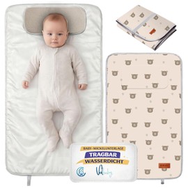 Changing Mat on the Go Washable Washable Waterproof Foldable Changing Mat with Padding Changing Mat Compact Teddy Bears Accessories Gift Birth Nappy Changing Mat Baby Waterproof Pad Valbaby