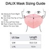 DALIX Cloth Face Mask Reuseable Washable in Pink Made in