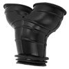Carburetor Intake Manifold Dual Intake Boot Adaptor Rubber Replacement for
