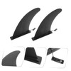 BESPORTBLE 2pcs Surfboard Fin Single Tab Fin Longboard Center Fin
