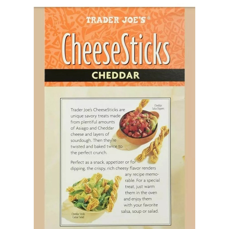 Trader Joe's 2 Packs Trader Joe's Cheese Sticks Cheddar Sharp