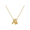 Gold&Deer 14KGP Triple Bold Wave Necklace Ash Gold / 골드앤디어