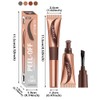 2Pcs Eyebrow Tattoo Peel Off Tint Gel for Women, Grey